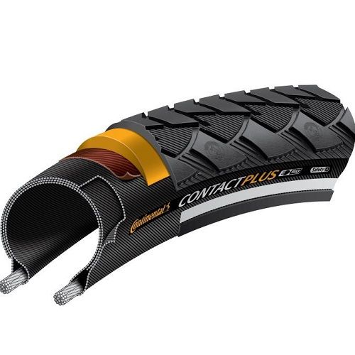 Continental Contact Plus 700x47c – Pneumatico Da Viaggio Con Striscia Riflettente E-Bike Ready E25