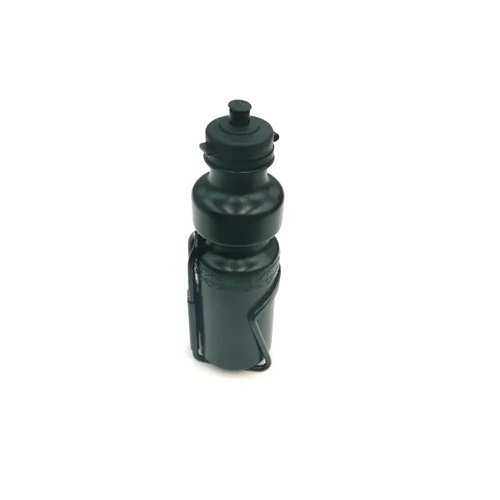 750Ml Water Bottle + Alloy Cage - Black