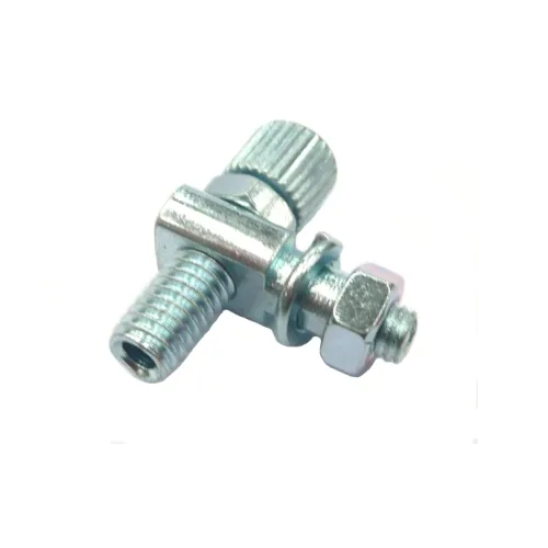 M5 Steel Brake Cable Adjusting Set - Silver