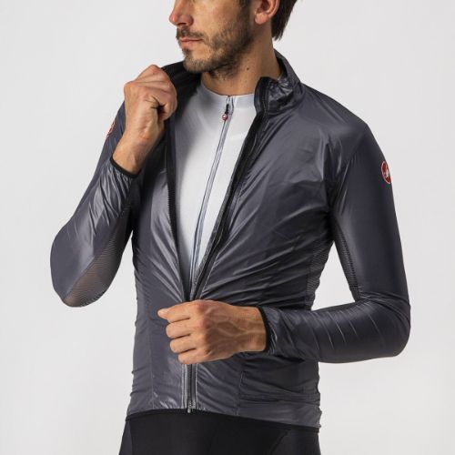 Castelli Aria Shell Cycling Jacket - Dark Gray