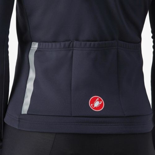 Castelli Entrata Thermal Jersey - Black/Red