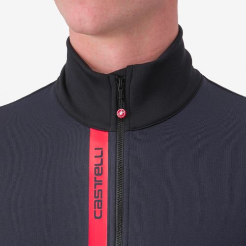 Castelli Entrata Thermal Jersey - Black/Red