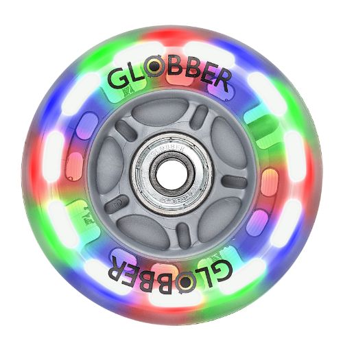 Globber Rear Light Up Wheel - 80Mm X 24Mm - Go-Up/Primo/Junior/Elite