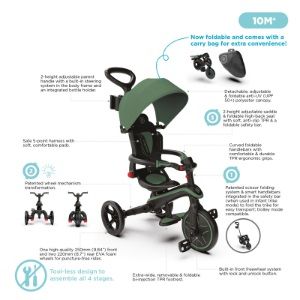 Globber Explorer Foldable 4 In 1 Trike