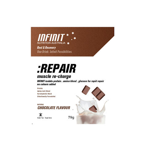 INFINIT NUTRITION Repair Chocolate Recovery Drink Mix - 10 Pack