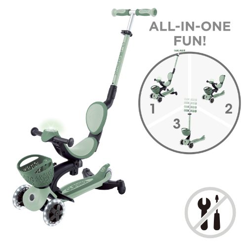 Globber Go Up Baby Lights 360° Scooter