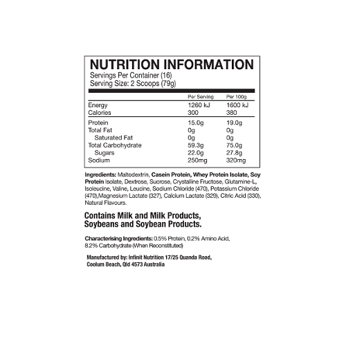 INFINIT NUTRITION Repair Vanilla Recovery Drink Mix