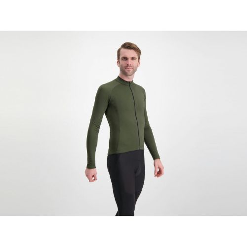 Transition Long Sleeve Cycling Jersey - Olive Green