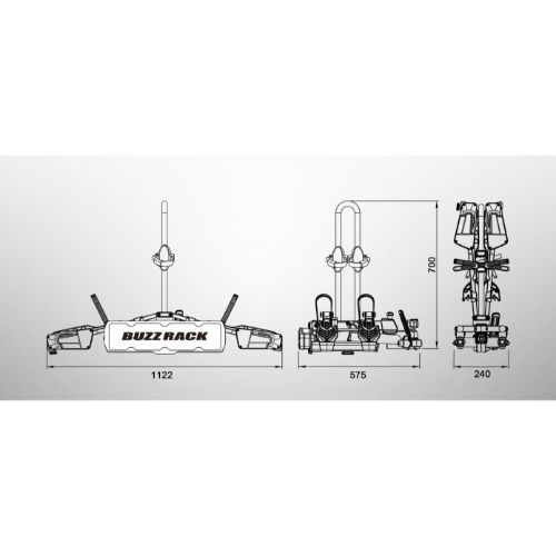 Buzzrack Eazzy 2 Bike Platform Rack - Towball - MEGA DEAL
