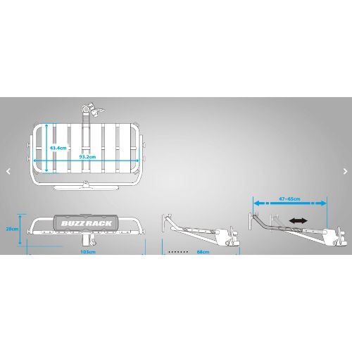 Buzzrack Buzzpro P 10 S Multi-Purpose Platform Rack - Towball