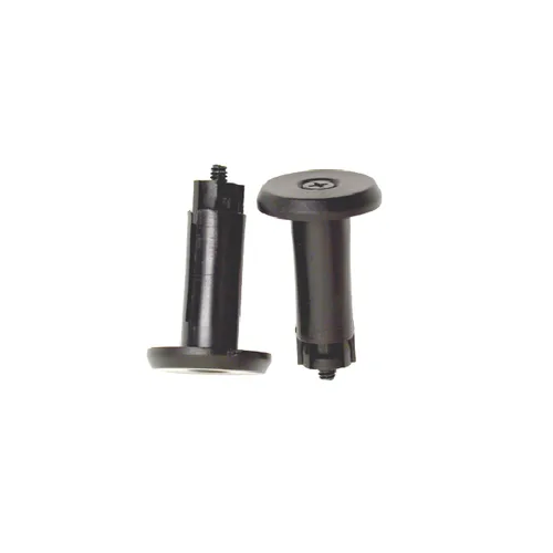 Black Bar End Plugs - 16mm