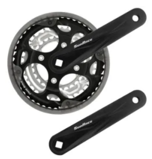 Sunrace MTB Crankset - 170mm x 48/38/28T
