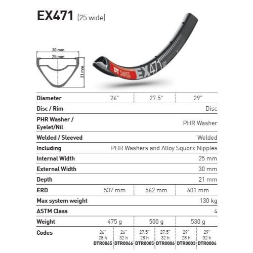 DT Swiss EX471 Rim - 26
