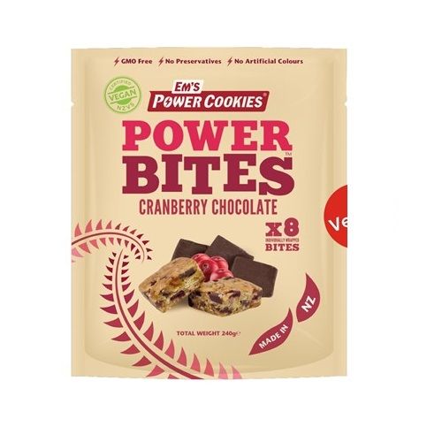 Cranberry Chocolate Power Bites - 240g - 8 Pack