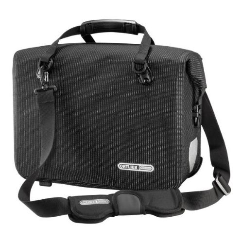 Ortlieb Office-Bag Ql2.1 High Visibility Pannier Bag - Black Reflective