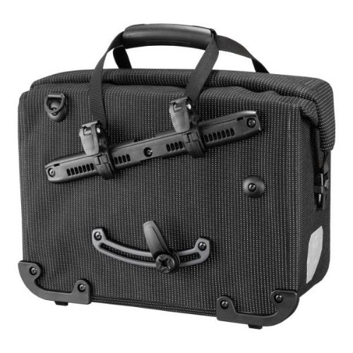 Ortlieb Office-Bag Ql2.1 High Visibility Pannier Bag - Black Reflective