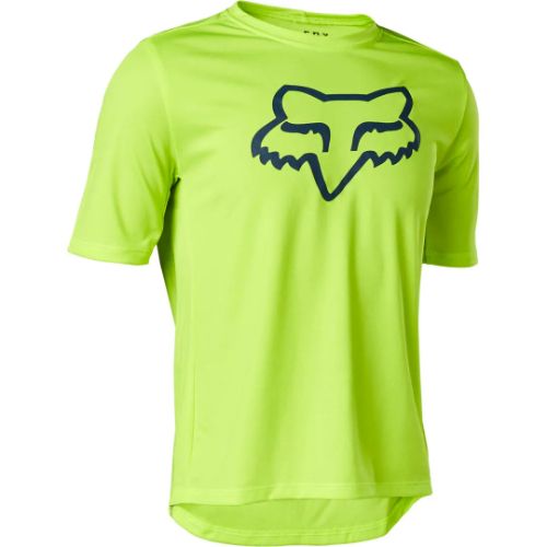 Fox Youth Ranger SS Jersey - Fluoro Yellow - CLEARANCE