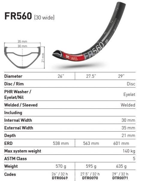 DT Swiss FR560 - 26