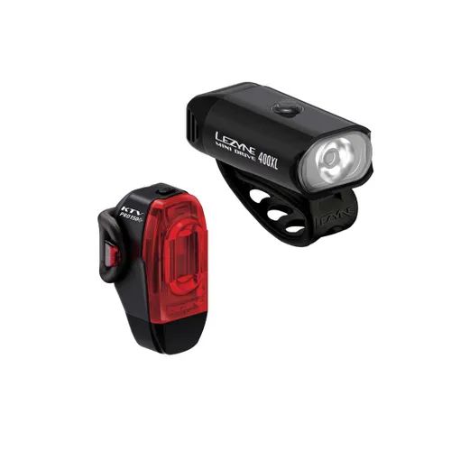 Lezyne Mini Drive 400Xl & Ktv Drive Light Set - Super Sale