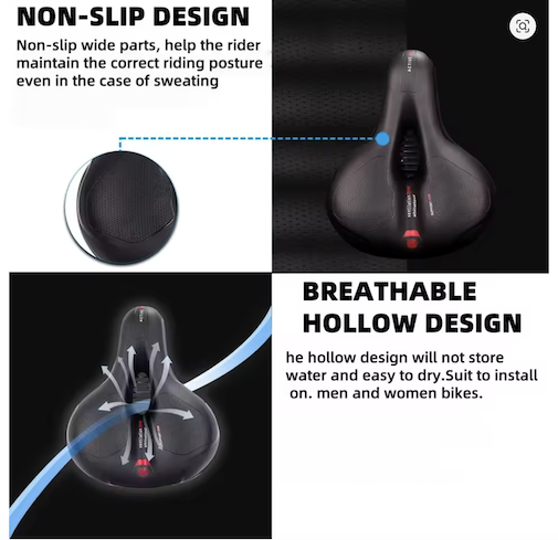 Shock Bike Seat With BackLight - RED HOT DEAL