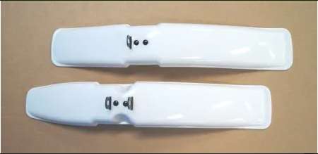 White Plastic Mudguard Set