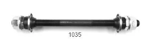 Rear BMX Axle - 3/8