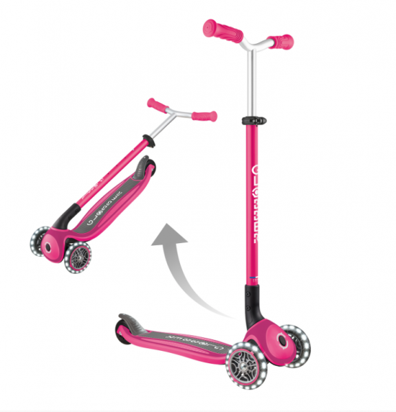 Globber Master Foldable Scooter with Lights
