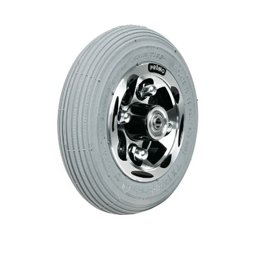 7 X 1-3/4 Alloy Primo Castor Wheel Pneumatic GREY TYRE&TUBE