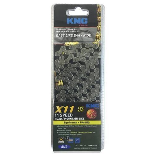 KMC X11 11 Speed Chain - Silver/Black