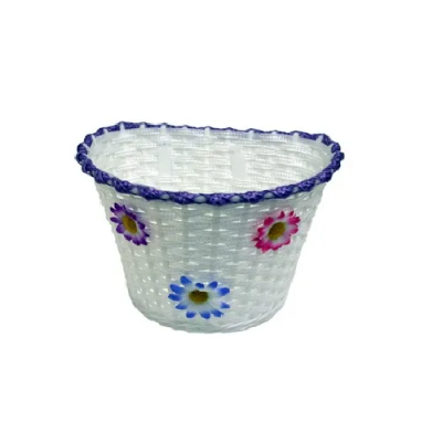 12-16" Kids Basket - White/Lilac