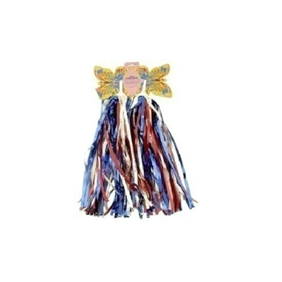 Butterfly Streamers - Silver/Red/Blue