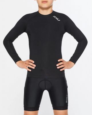 2XU Youth Core Long Sleeve Compression Top - Size L - CLEARANCE
