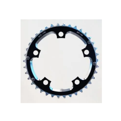 38T X 110 Bcd 9/10 Speed Alloy Chain Ring - Black