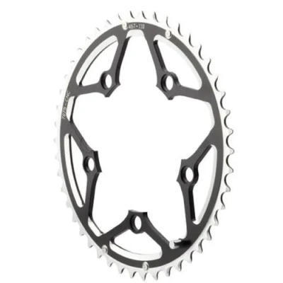 46T X 110 Bcd 9/10 Speed Alloy Chain Ring - Black