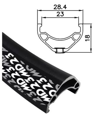 Alex MD23 27.5" TR Rim - 32H