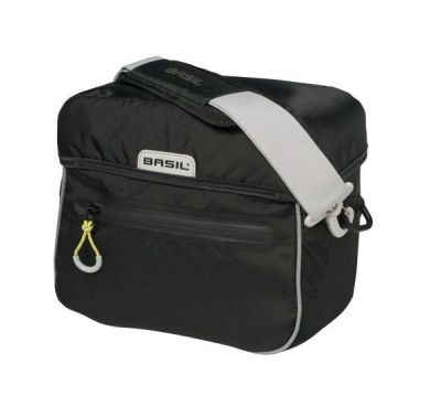 Basil Miles 6L Handlebar Bag - Black Lime