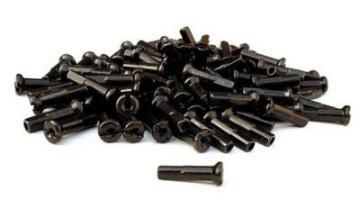 Black Brass Spoke Nipple - each