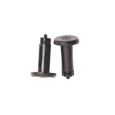 Black Bar End Plugs - 16mm