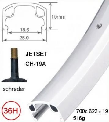 Jetset CH-19 700c Rim - 36H
