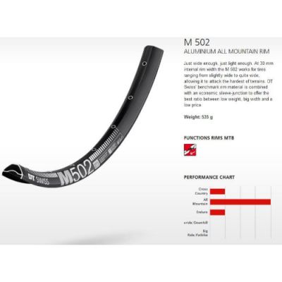 DT Swiss Rim M502 - 27.5" 28H (30 Wide)