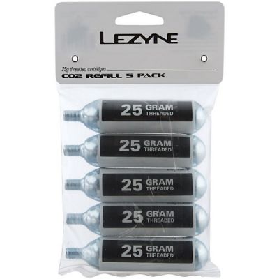 Lezyne 25G Co2 Cylinder - 5 Pack SUPER SALE