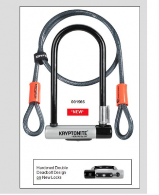 Kryptonite Kryptolok U Lock & Cable - MEGA DEAL