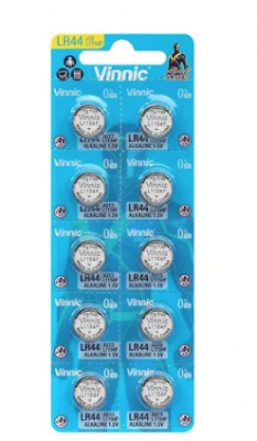 BATTERY - 1.5V Button Cell, Alkaline, LR44/L1154F - SOLD SINGLY 
